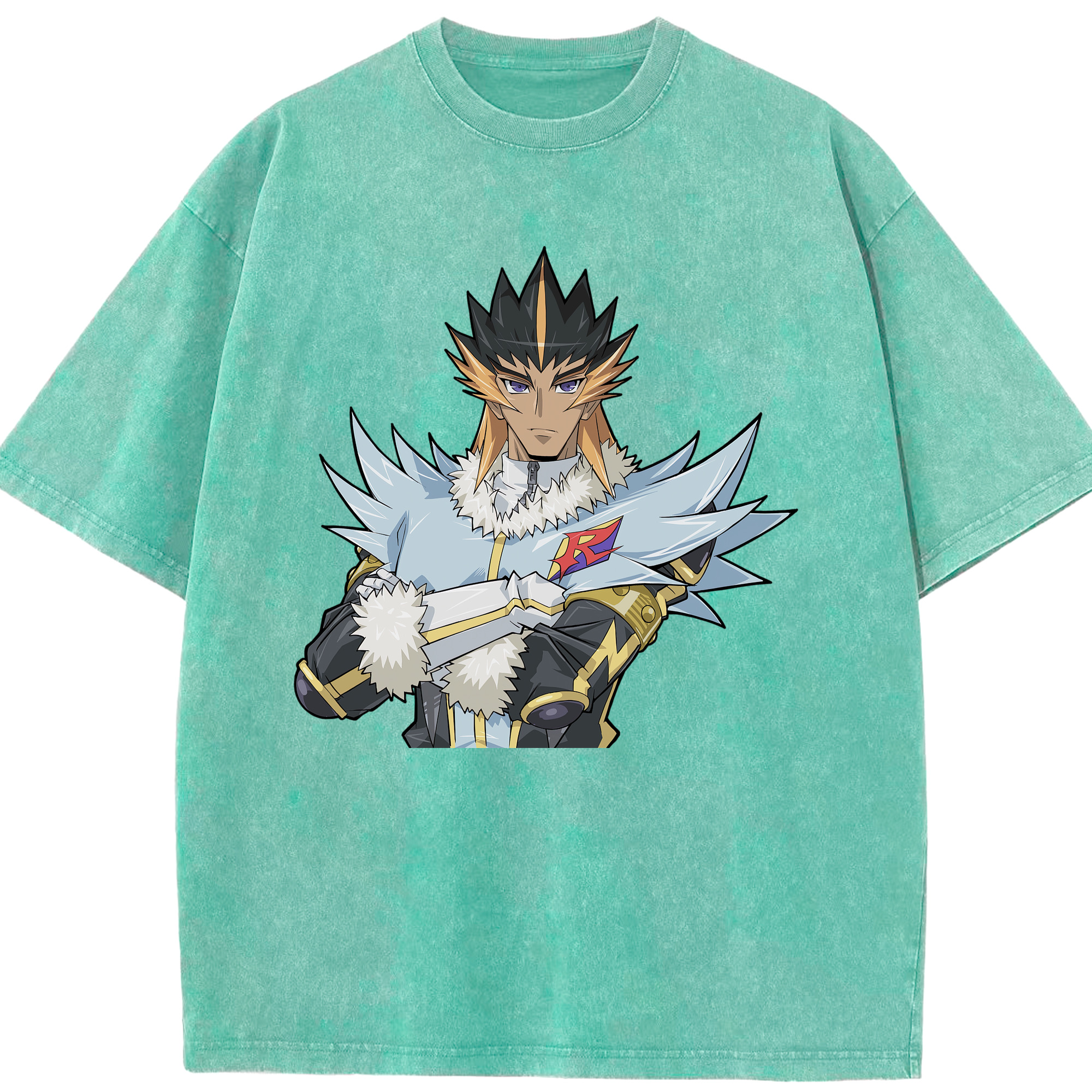 （画像用） 遊☆戯☆王 Yu-Gi-Oh! 綿100% ヴィンテージ風 半袖Tシャツ（フロントプリント）